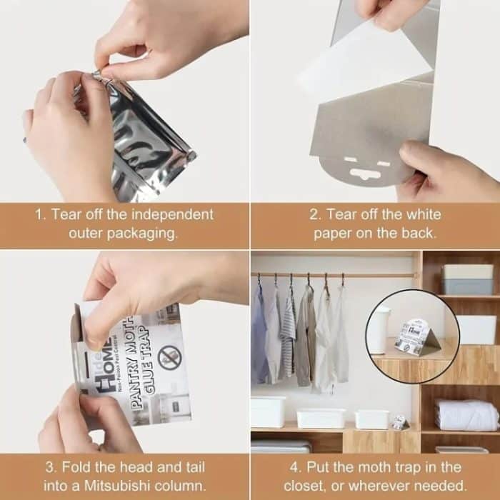 Mottenfänger Insektenfalle Sticker – Bild 9