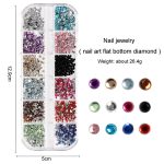 Nail Art Tools Set Nagelmalerei Stift Punktierstift Feilenstreifen Strass Schmetterling Pailletten Schmuck Set – Bild 5