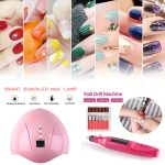 USB Plug-in Muschel Nagellampe Mini UV Lichttherapie Lampe Nagelpolierer Stick Diamanten Werkzeug Set – Bild 3