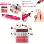 USB Plug-in Muschel Nagellampe Mini UV Lichttherapie Lampe Nagelpolierer Stick Diamanten Werkzeug Set – Bild 6