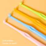 LERCH 2 in 1 spitze + abgerundete kieferorthopädische Zahnreinigungsbürste, Zahnspaltbürste für Haustiere – Bild 5