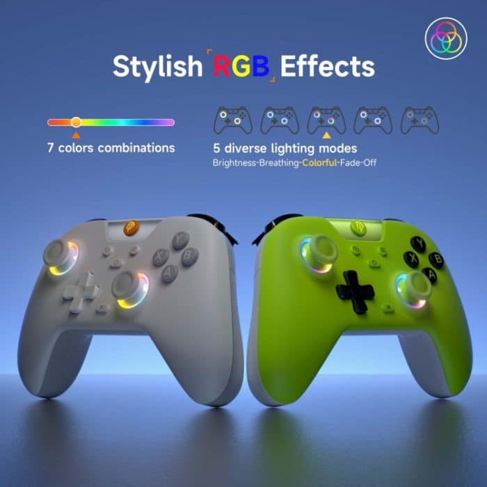 EasySMX X05 Wireless Gamepad Hall RGB Effekt Controller für PC / Telefon / Switch / Steam Deck – Bild 4