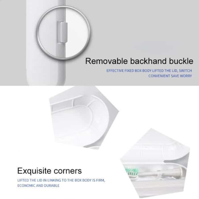 3 PCS Universal Sonic Elektrische Zahnbürste Reise Tragbare Lagerung Box, Blue, Pink, Black – Bild 4