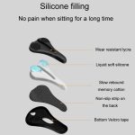 ESLNF Mountainbike Sattelbezug Radfahren Stoßdämpfende Sattelausrüstung, Round Logo, Honeycomb – Bild 7