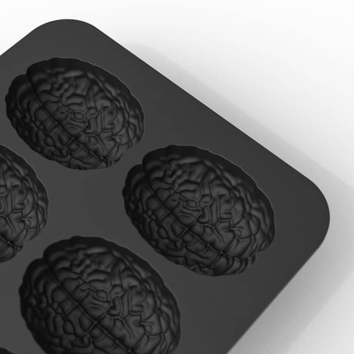 10 Grids Gehirn Halloween Schokolade Form Hausgemachte Gehirn Kuchen Form DIY Candy Weiche Formen, 10 Grids Brain – Bild 5