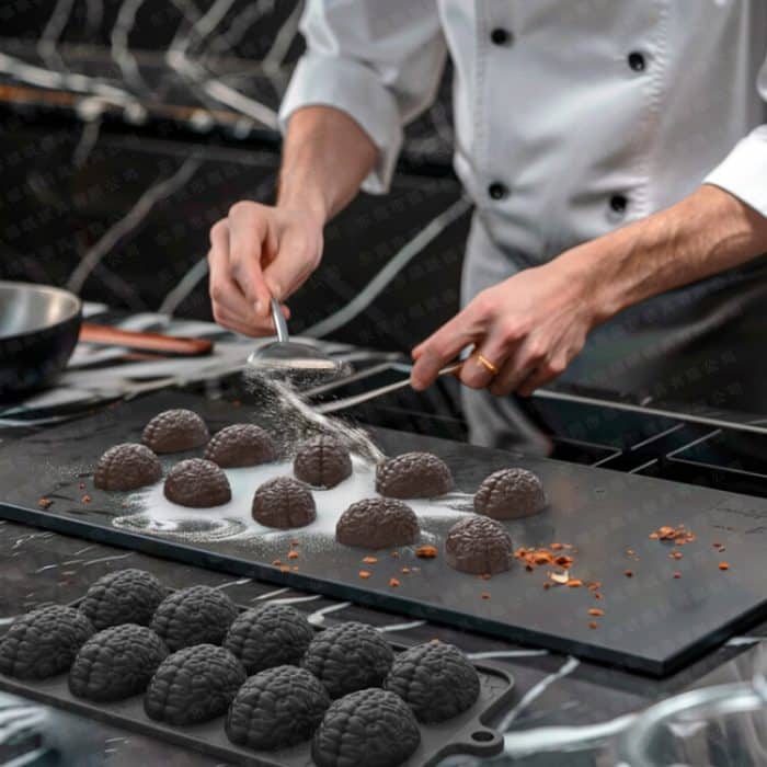 10 Grids Gehirn Halloween Schokolade Form Hausgemachte Gehirn Kuchen Form DIY Candy Weiche Formen, 10 Grids Brain – Bild 6