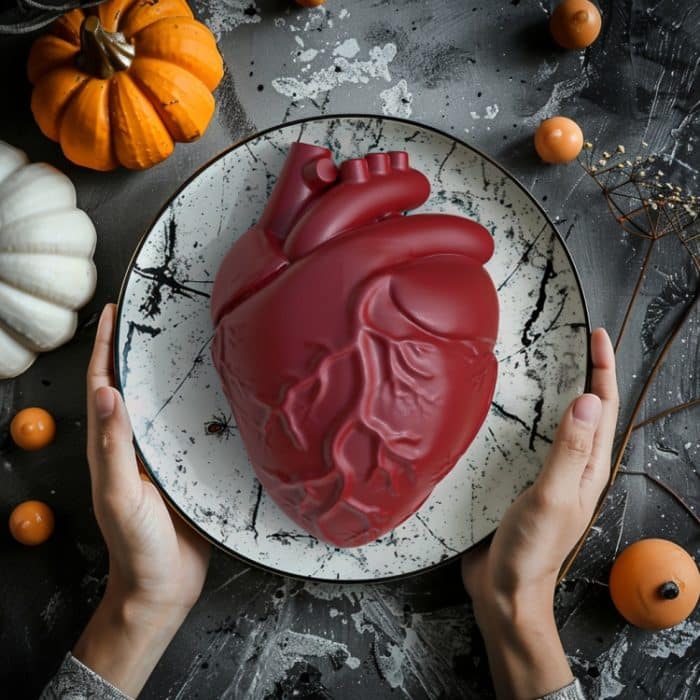 Halloween Herzform Backform Silikonform, Heart – Bild 2