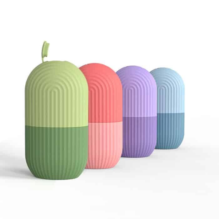 Silikon Welle Muster Eis Fach Form Gesichts Schönheit Massage Poren Schrumpfen Eiswürfel Form – Bild 3