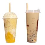 100 teile/paket 6x197mm Einweg Papier Strohhalme Biologisch Abbaubar Party Trinkhalme Dessert Tisch Dekoration Prop, White, Black, Kraft Paper – Bild 2