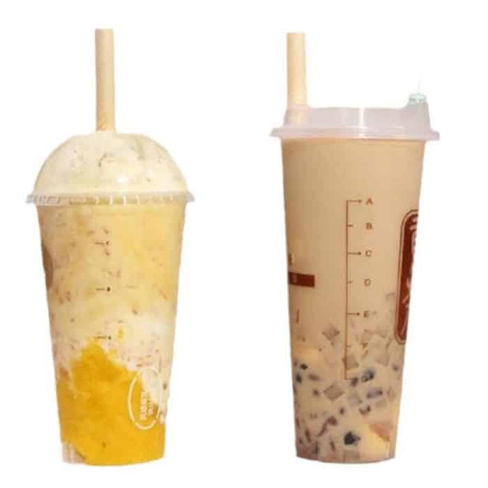 100 teile/paket 6x197mm Einweg Papier Strohhalme Biologisch Abbaubar Party Trinkhalme Dessert Tisch Dekoration Prop, White, Black, Kraft Paper – Bild 2