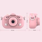 DC501 2,0-Zoll 4X Zoom HD Digitalkamera Mini Kinder Fotokamera, Pink, Blue, Yellow, Blue+32G, Yellow+32G – Bild 3