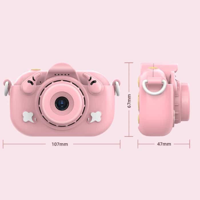 DC501 2,0-Zoll 4X Zoom HD Digitalkamera Mini Kinder Fotokamera, Pink, Blue, Yellow, Blue+32G, Yellow+32G – Bild 3