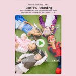 DC501 2,0-Zoll 4X Zoom HD Digitalkamera Mini Kinder Fotokamera, Pink, Blue, Yellow, Blue+32G, Yellow+32G – Bild 6