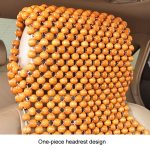 2 teile/satz Auto Holzperle Kissen Universal Auto Sitz Abdeckung Sommer Innen Versorgung – Bild 4