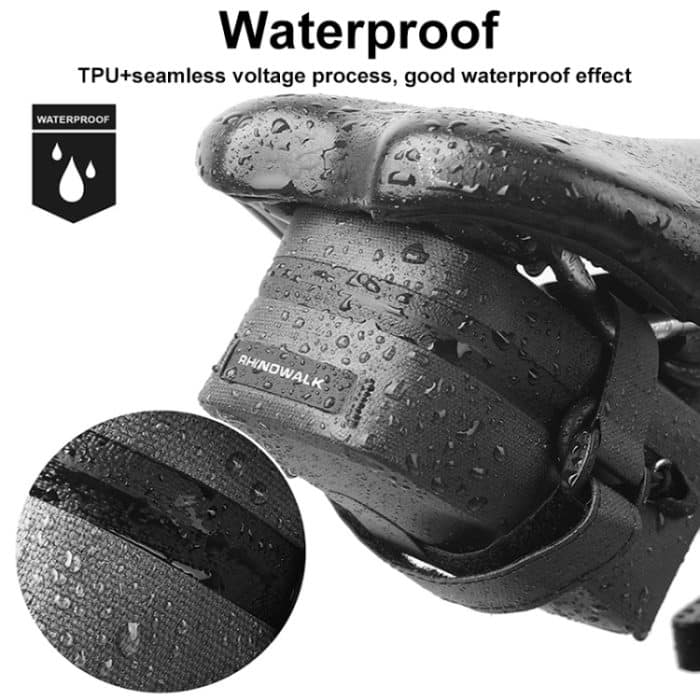 Rhinowalk RK5200 0,39 l Fahrrad-Leichtgewicht-wasserdichte Hecktasche Outdoor-Radfahren TPU-Satteltasche – Bild 5
