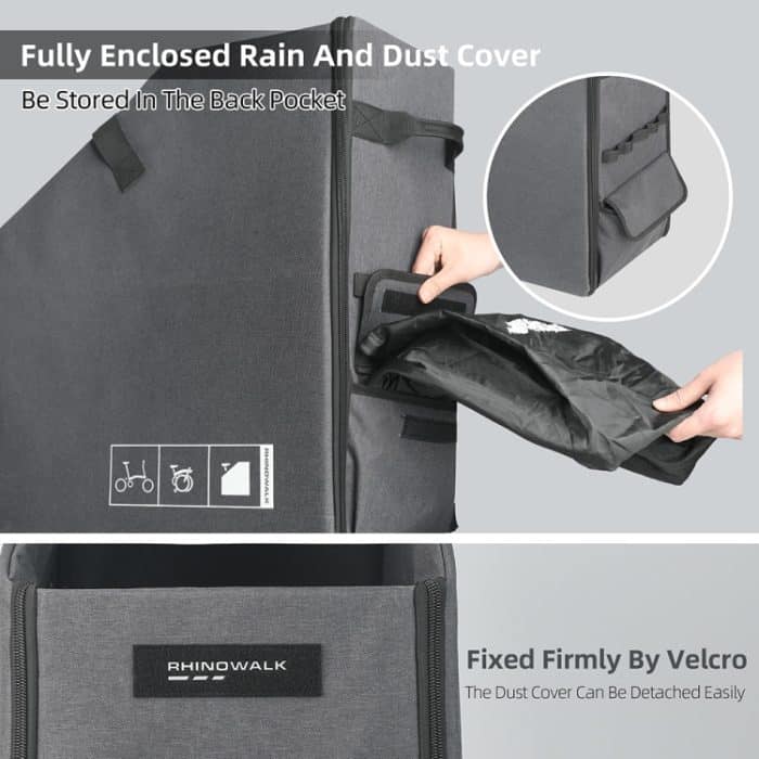 Rhinowalk RK70 Für Brompton 14-zoll Klapp Fahrrad Lagerung Box Auto Kofferraum Tasche, RK70 – Bild 8