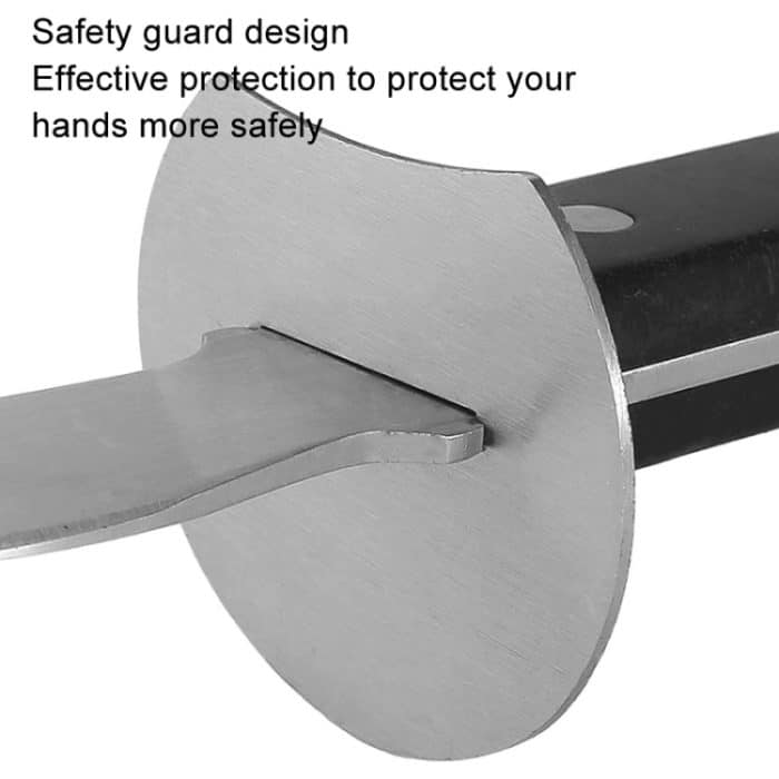 Austern-Jakobsmuschel-Werkzeug aus Edelstahl zum Öffnen von Küchenschalen, Knife+Wooden Stand – Bild 6