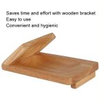 Austern-Jakobsmuschel-Werkzeug aus Edelstahl zum Öffnen von Küchenschalen, Knife+Wooden Stand – Bild 7