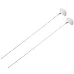 2 stücke Medium Köpfe Silber Nadel Gans Quill Stick Ohr Picking Werkzeug