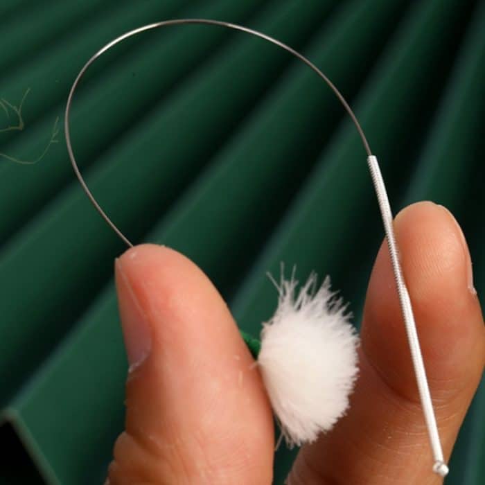 2 stücke Medium Köpfe Silber Nadel Gans Quill Stick Ohr Picking Werkzeug – Bild 5