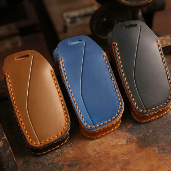 Für 2024 BMW X7 Rindsleder Autoschlüssel Schutzabdeckung – Bild 2