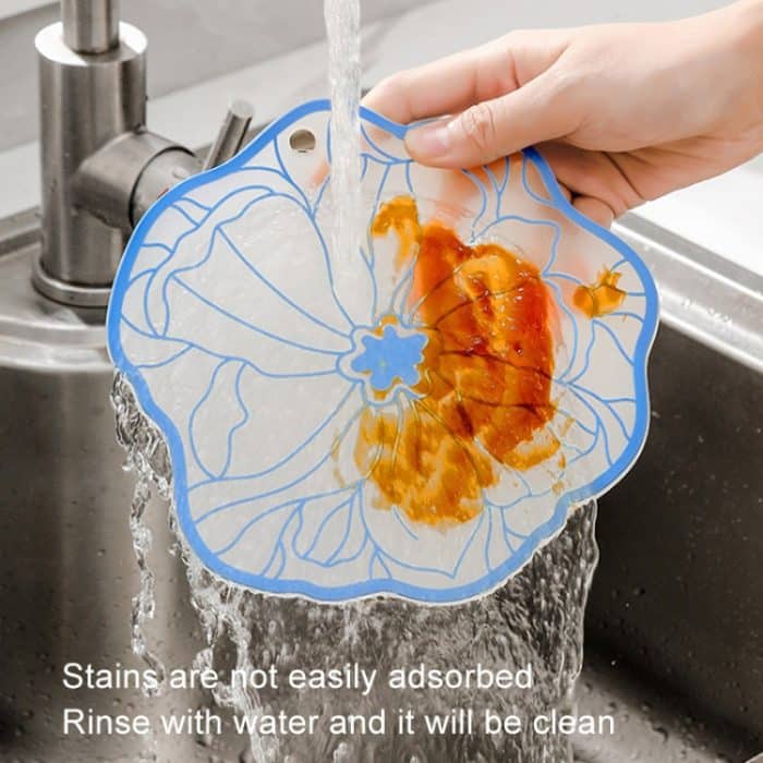 Einfache Wärmeisolierung, Verbrühungsschutz, rutschfest, ölbeständig, leicht zu reinigender Schüssel-Untersetzer., 19cm, 15cm – Bild 10