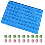 Mini-Osterei-Silikonformen mit 83 Mulden zur Herstellung von Leckereien für Haustiere, Fondant, Kuchen, Schokolade, Süßigkeiten und Keksen, Easter Egg