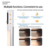 Wiederaufladbares LED-Nachtlicht mit Bewegungsmelder unter dem Schrank mit digitaler Anzeige, 1200mAH, 2000mAH – Bild 5