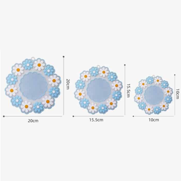 Hochtemperaturbeständige Daisy-Untersetzer für den Haushalt, Isoliermatte für Küchentische, Pink Small, Blue Small, Pink Medium, Blue Medium, Pink Large, Blue Large – Bild 3