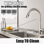 304 Edelstahl Outdoor Grill Huhn Flügel Gabel Grill BBQ Grill Werkzeuge, 1pcs – Bild 7