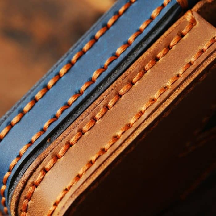 Für koreanische Hyundai Hallmo Auto handgefertigte Schlüsseltasche, 5 Keys Brown, 5 Keys Blue, 5 Keys Black, 7 Keys Brown, 7 Keys Blue, 7 Keys Black – Bild 4