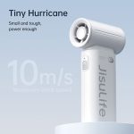 JisuLife Hochgeschwindigkeits-Handventilator, kleiner tragbarer Mini-Ventilator, wiederaufladbar über USB, elektrischer Ventilator zur Desktop-Kühlung, 3600mAh, 5000mAh – Bild 4