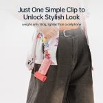 JisuLife Hochgeschwindigkeits-Handventilator, kleiner tragbarer Mini-Ventilator, wiederaufladbar über USB, elektrischer Ventilator zur Desktop-Kühlung, 3600mAh, 5000mAh – Bild 9