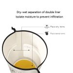 Naturehike Rafting Wasserdichte Tasche Trocken Nass Separaten Schulter Tasche, 10L White, 15L White, 25L White, 10L Yellow, 15L Yellow – Bild 6