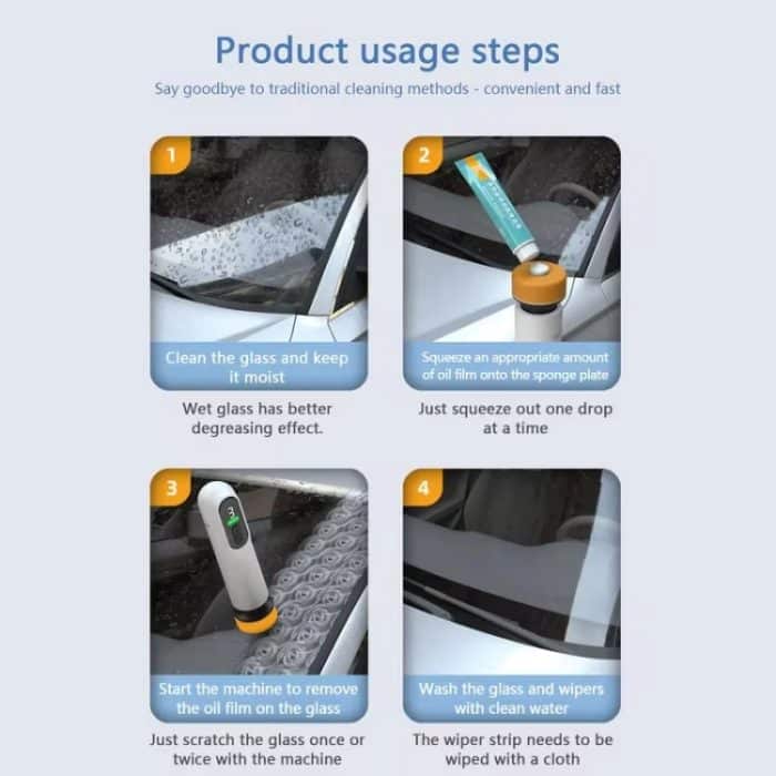 Kabellose elektrische Reinigungsmaschine zur Reparatur von Kratzern auf Ölfilmen von Fenstern – Bild 9