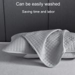 1 Paar schweiß- und schmutzisolierende Kissenbezüge aus Baumwolle für den Haushalt, 48cm x 74cm – Bild 6