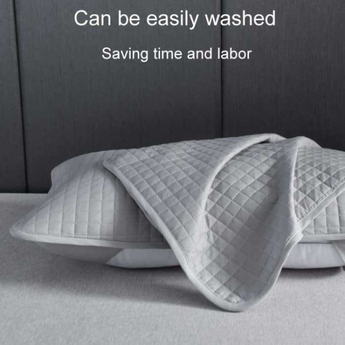 1 Paar schweiß- und schmutzisolierende Kissenbezüge aus Baumwolle für den Haushalt, 48cm x 74cm – Bild 6