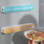 Frischhaltefolienschneider, verstellbare Aufbewahrungs-Schneidebox, Yellow White, Blue White, Black White, Yellow White Magnetic Sticker, Blue White Magnetic Sticker, Black White Magnetic Sticker, Yellow White Magnet+Suction Cup... – Bild 9