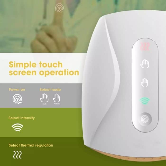 Elektrisches Handmassagegerät mit Wärme, 3 Intensitätsstufen, konvexe Punktmassage – Bild 3