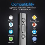 B2 2,4 GHz Dual-Modus Konferenz PPT Drahtlose Seite Umblättern Stift Multimedia Infrarot Laser Pointer, B2 (Black), B2 (White), B2 (Pink) – Bild 11