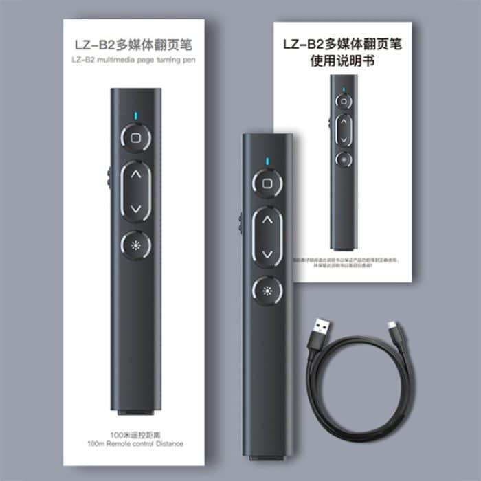 B2 2,4 GHz Dual-Modus Konferenz PPT Drahtlose Seite Umblättern Stift Multimedia Infrarot Laser Pointer, B2 (Black), B2 (White), B2 (Pink) – Bild 14