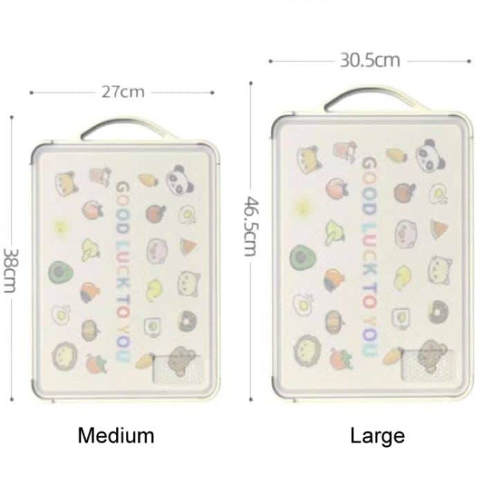 Doppelseitiges Schneidebrett aus Edelstahl für den Haushalt, verdicktes antibakterielles Schneidebrett, Medium Smooth Surface, Medium Rubiks Cube, Medium Rubiks Cube Standable, Large Smooth Surface, Large Rubiks Cube, Large Rubiks Cube Standable... – Bild 3