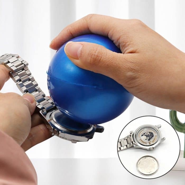 Rotierender Uhrenöffner für die hintere Abdeckung, gummierte Kugel, Uhrenreparaturwerkzeug – Bild 6