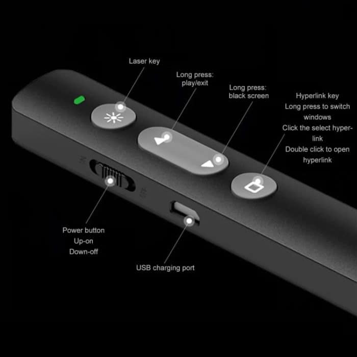 B1 Multimedia Infrarot Laserpointer Lehre Business Wireless PPT Seite Umblättern Stift, B1 (Black), B1 (White), B1 (Pink) – Bild 9