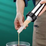 Wurstfüller aus Edelstahl, handbetriebener Fleischwurstmacher, With 4pcs Nozzle – Bild 3