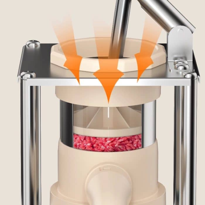 Hebelpresse Wurstmaschine Vertikal Schnelles manuelles Wurstfüllwerkzeug, With 5 Nozzles – Bild 7