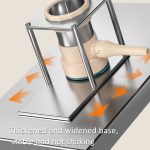 Hebelpresse Wurstmaschine Vertikal Schnelles manuelles Wurstfüllwerkzeug, With 5 Nozzles – Bild 8