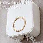 An der Wand montiertes Toilettenbürsten- und Halterset, geruchloses Design mit Deckel, Badezimmer-Reinigungsset – Bild 5