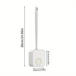 An der Wand montiertes Toilettenbürsten- und Halterset, geruchloses Design mit Deckel, Badezimmer-Reinigungsset – Bild 9