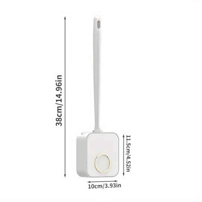 An der Wand montiertes Toilettenbürsten- und Halterset, geruchloses Design mit Deckel, Badezimmer-Reinigungsset – Bild 9